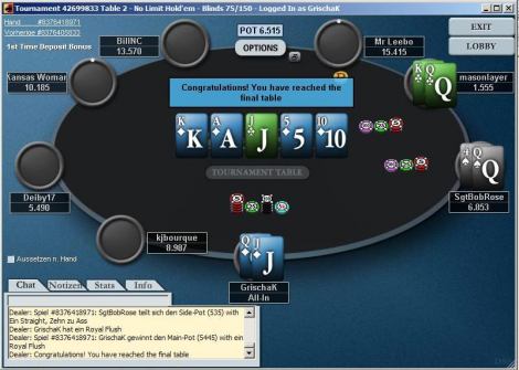 Royal Flush bei PokerStars.com Royal Flush bei PokerStars.com