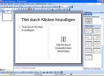 Vorlage: Titel, Text, Grafik