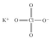 Strukturformel der Kaliumperchlorat