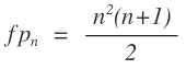 Formel für eine fünfeckige Pyramidalzahl n