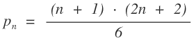 Formel für eine Quadratische Pyramidalzahl n