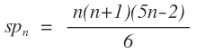 Formel für eine siebeneckige Pyramidalzahl n